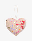 SISSEL EDELBO Heart Kantha Ornament Frosty Pink