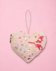 SISSEL EDELBO Heart Kantha Ornament Frosty Pink