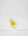 STANDING FLOWER BUBBLE, LOW TUBE, YELLOW