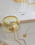 STANDING FLOWER BUBBLE, LOW TUBE, YELLOW