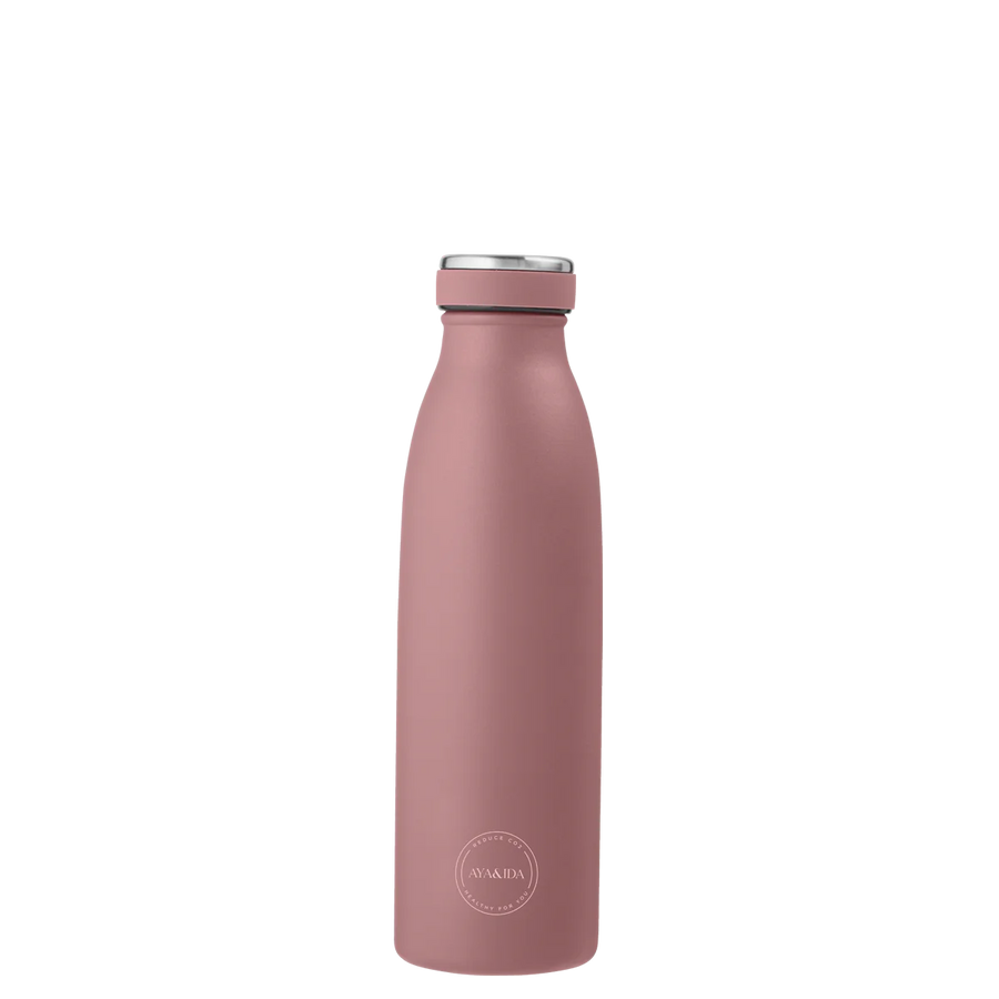Drikkeflaske 500 ml, Ash Rose