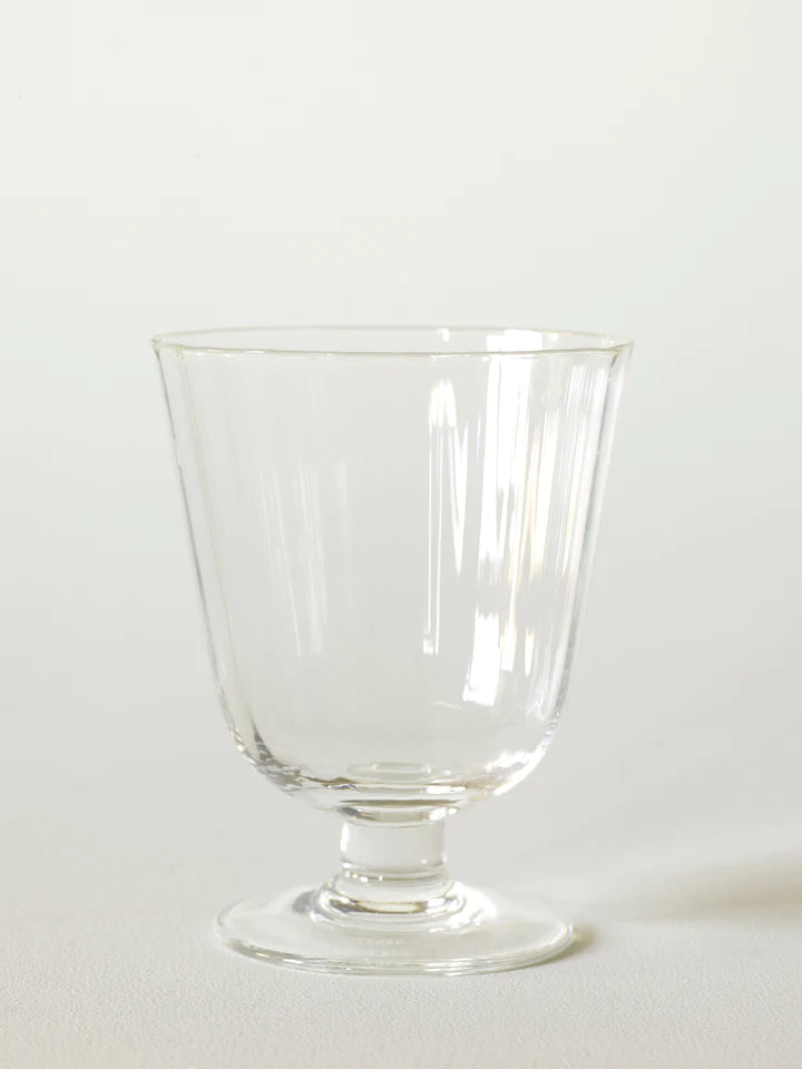 Konkavt vinglas - æske med 2 stk⼁ striber - klar