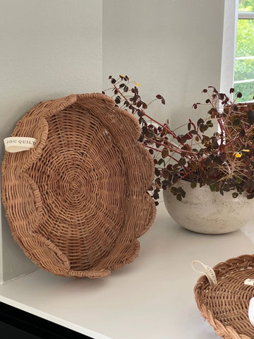 Jou Quilts Rattan Rund bakke