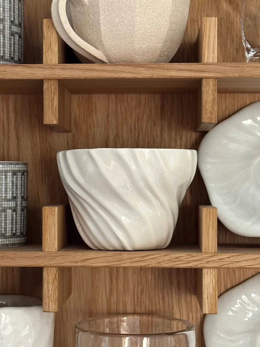 Tidevandskop fra Atelier Marée - Hvid porcelæn